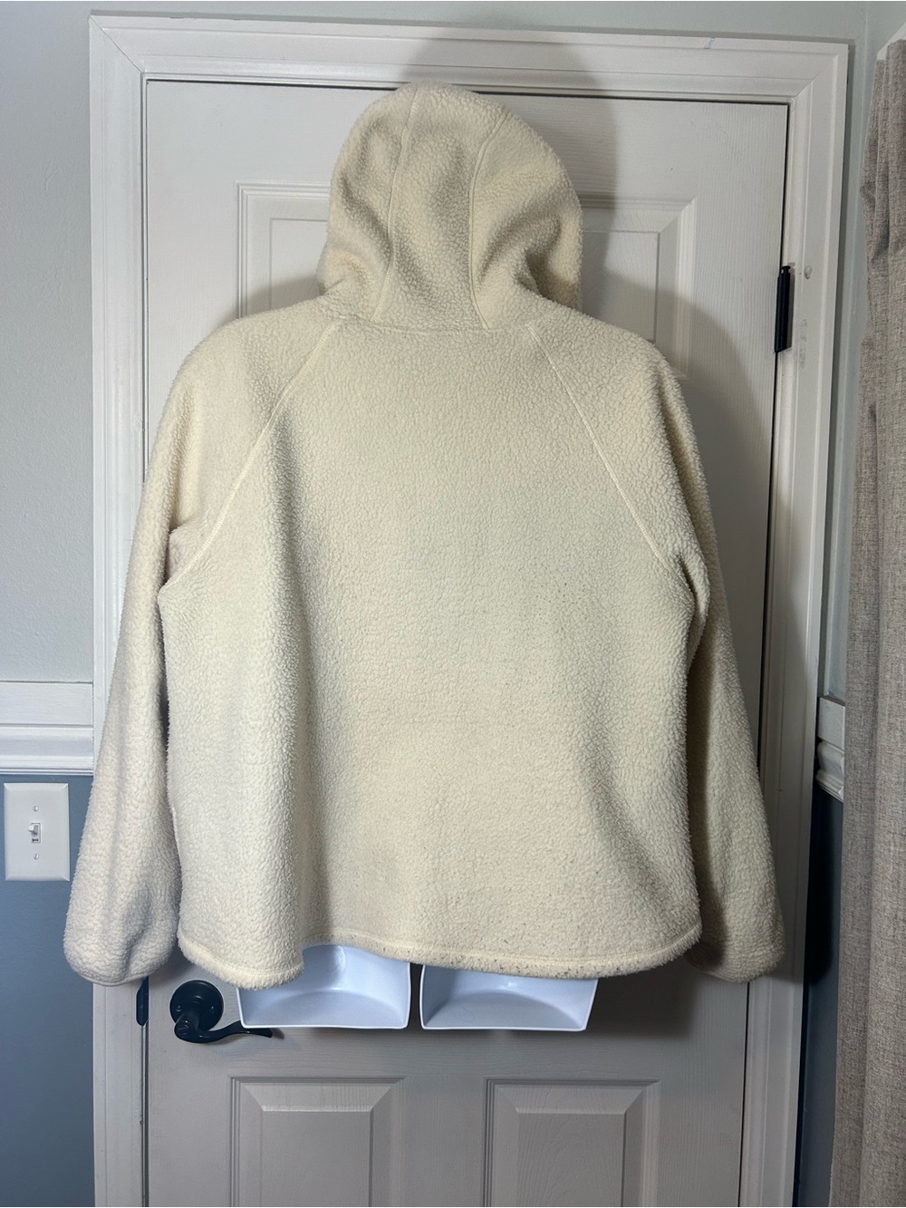 Tek Gear Cream Fleece Quilted Full Zip Hoodie Jacket 2X - Picture 5 of 10